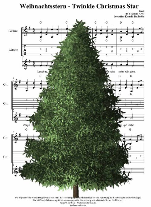 Twinkle Twinkle Christmas Star -Weihnachtsstern